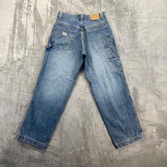 Vintage Old Navy Baggy Carpenter Jeans Men's 36x28 Light Blue Denim - Picture 2 of 10